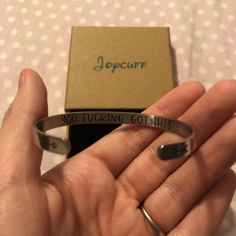 Joycuff Hidden Message Silver Bracelet